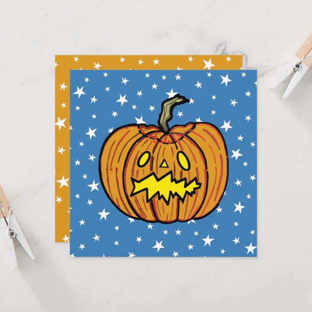 Personalised Adult Pumpkin Halloween Party Invites envelopes HP22 