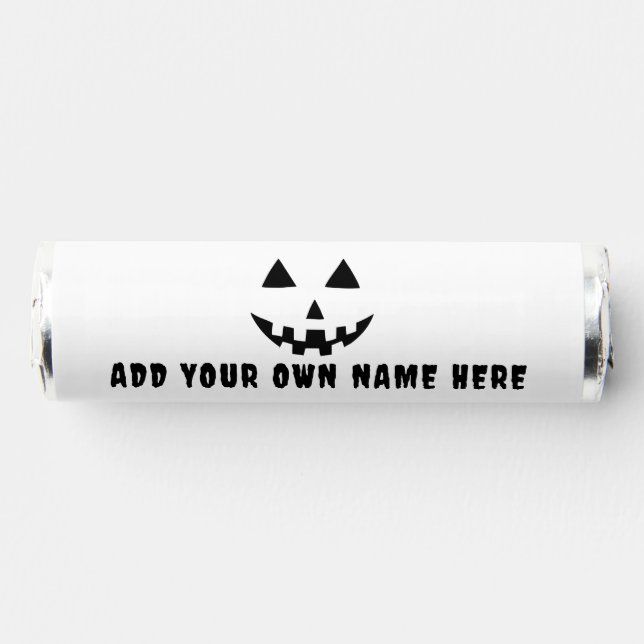 Personalized Pumpkin Halloween Your Name Breath Savers® Mints (Front)