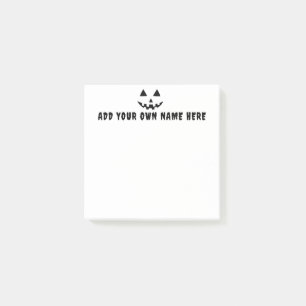 Personalized Pumpkin Halloween Your Name Post-it Notes