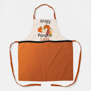 Personalized Pumpkin Lady Thanksgiving Holiday Apron