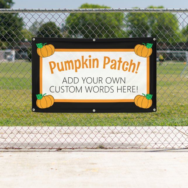 Personalized Pumpkin Patch Banner (Insitu)
