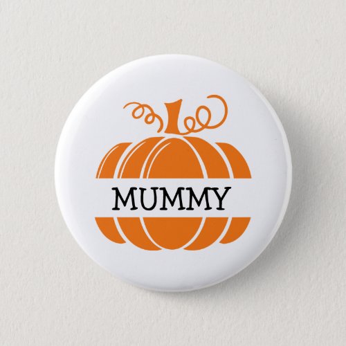 Personalized Pumpkin with a name Halloween  Button