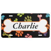 Personalized Puppy Bones and Paws