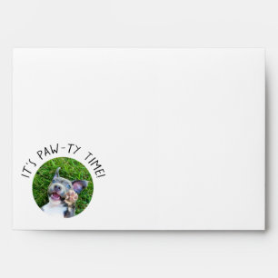 Personalized Puppy Dog Birthday Party Photo Envelope