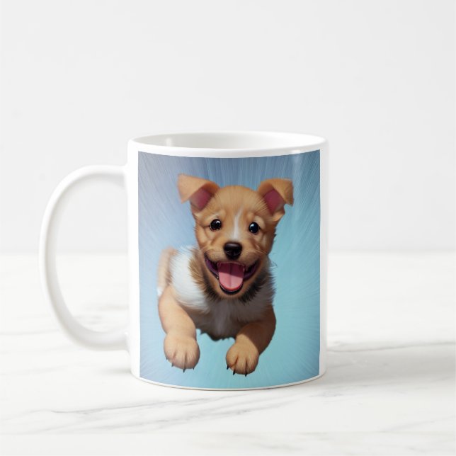 Personalized Puppy Dog Coffee Mug (Left)