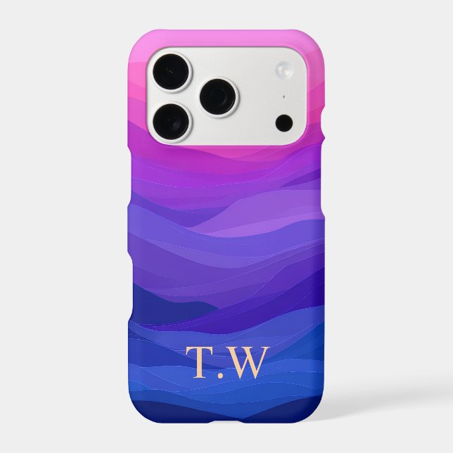 Personalized Purple Abstract iPhone Case | Custom  (Back)