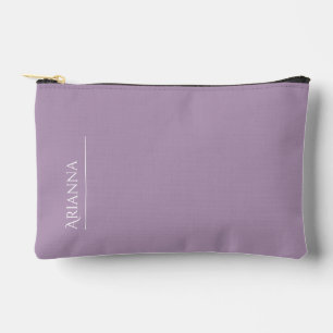 Personalized purple accessory pouch