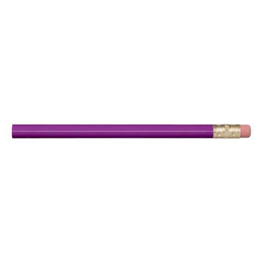 Personalized Purple And White Pencil (Back)