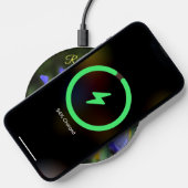 Personalized, Purple and Yellow Iris Wireless Charger (Phone)