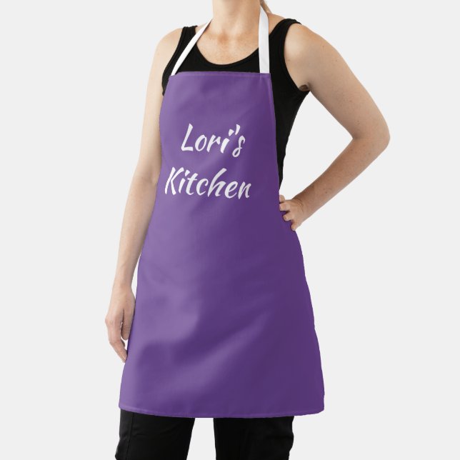 Personalized Purple Apron (Insitu)