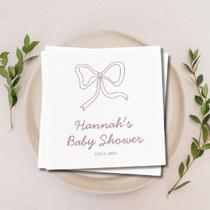 Personalized Purple Baby Shower Napkins