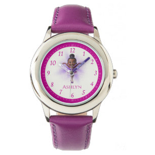 Personalized Purple Ballerina Dance Kids’ Learning Watch