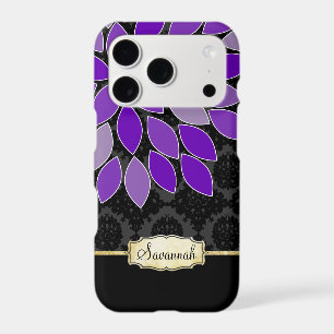 Personalized Purple Black Gold iPhone 17 Pro Case