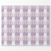 Personalized Purple Bridal Shower Wrapping Paper (Flat)