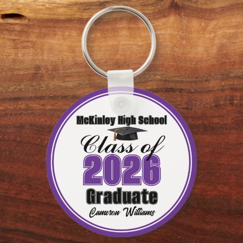 Personalized Purple Class of 2026 Graduation Party