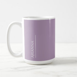 Personalized purple coffee mug