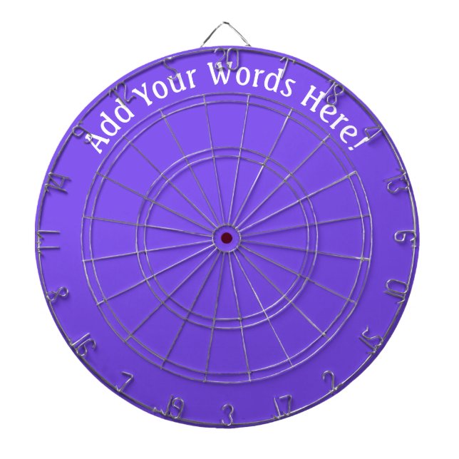 Personalized Purple Dart Board (Front)