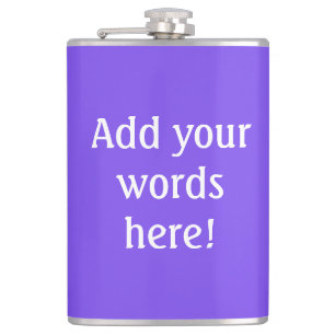 Personalized Purple Flask
