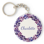 Personalized Purple Floral Bridal Party Favor
