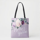 Personalized purple floral mother of the groom