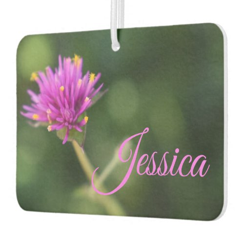 Personalized Purple Flower Nature Photography Air Freshener