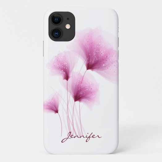 Personalized Purple Flower watercolor