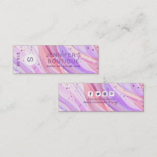 Personalized Purple Glitter Boutique Branding Calling Card