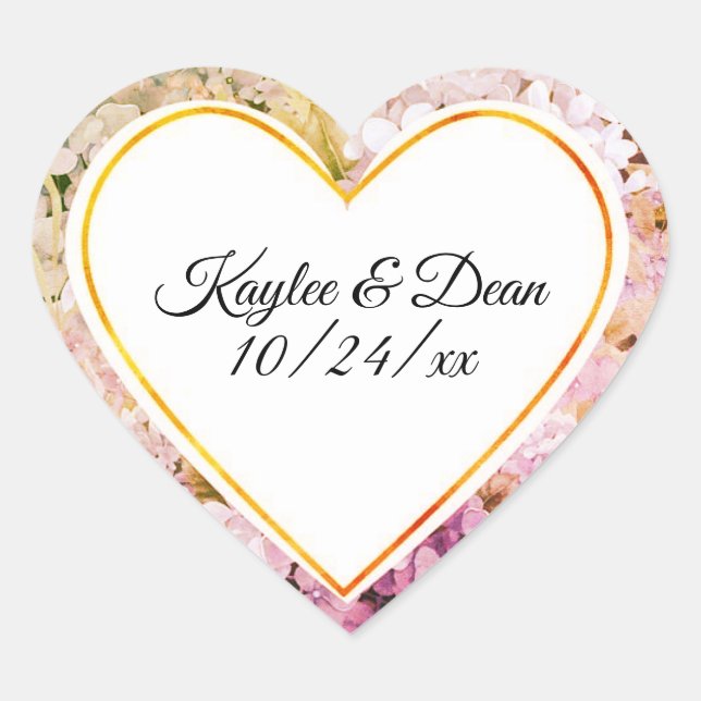 Personalized Purple Heart stickers (Front)