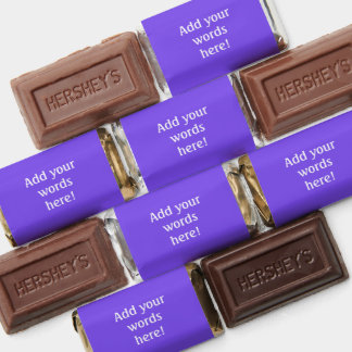 Personalized Purple Hershey's Miniatures