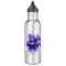 Personalized Purple Iris Water Bottle