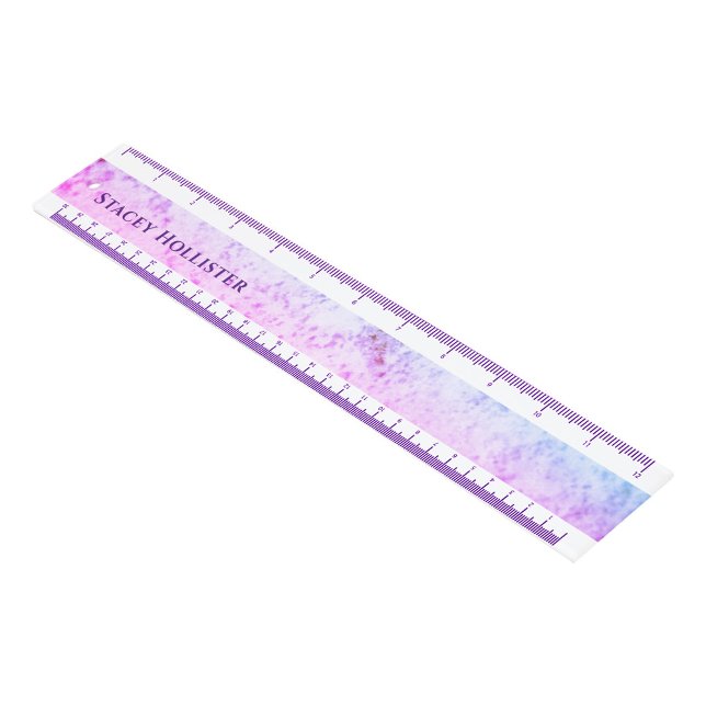 Personalized Purple Marbled  Ruler (Creator Uploaded)