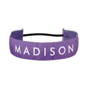 Personalized Purple Non Slip Headband for Girls