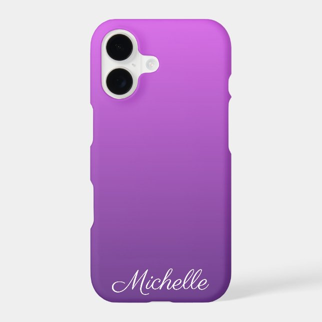 Personalized purple ombre Case-Mate iPhone case (Back)