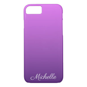 Personalized purple ombre iPhone 8/7 case