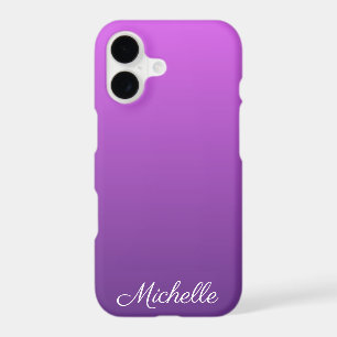 Personalized purple ombre iPhone 17 case