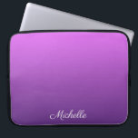 Personalized purple ombre laptop sleeve<br><div class="desc">Personalized purple ombre</div>