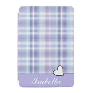 Personalized Purple Plaid Galaxy S5 Wallet Case