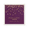 Personalized PURPLE PLUM Gold Confetti Wedding