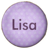 Personalized Purple Polka Dot Oreo Cookies (Front)