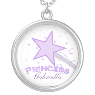 Personalized Purple Princess Necklace