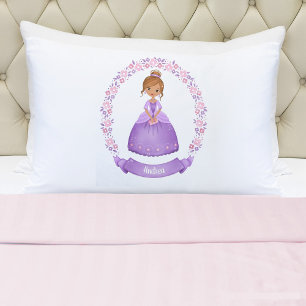Personalized Purple Princess Pillowcase