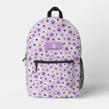 Personalized Purple Retro Floral Personalized