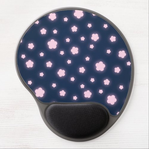 Personalized Purple Roses girly Gel Mouse Pad