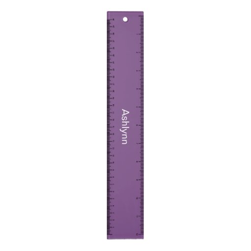 Personalized Purple Ruler | Zazzle