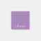 Personalized Purple Script Post it Sticky Notes