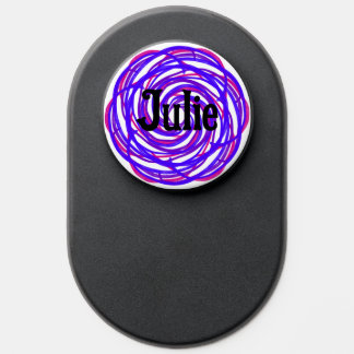 Personalized Purple Swirl Phone Grip