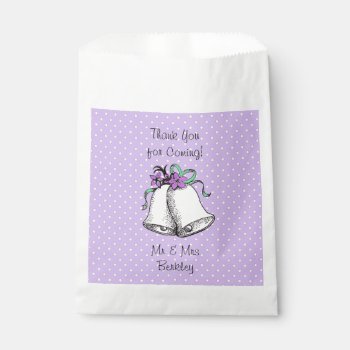 Personalized Purple Wedding Candy Bags by Magical_Maddness at Zazzle