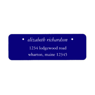 Personalized Purple & White Label
