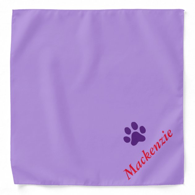 paw print bandana