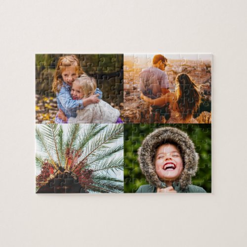 Personalized Puzzle 4 Photo Edge Print Collage